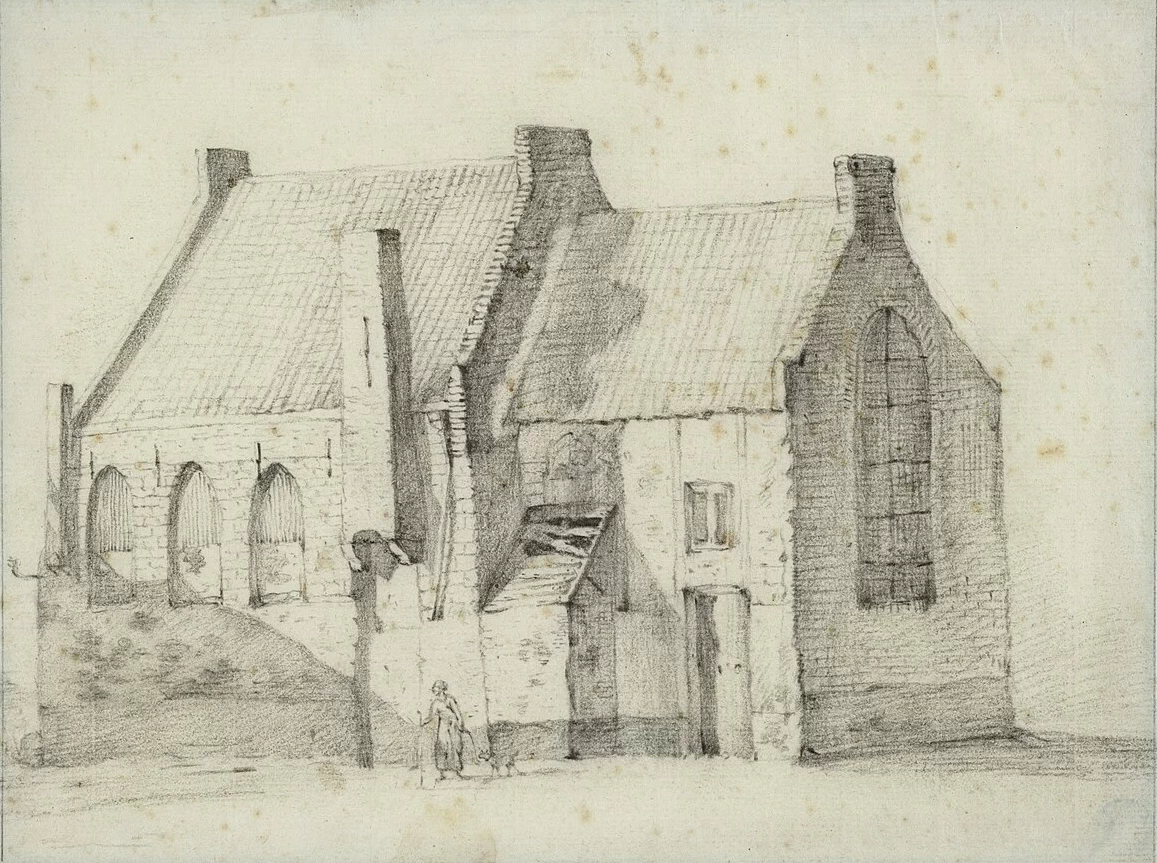 Veduta della Cappella della Santa Croce al Munsterkerkhof di Utrecht - Hamburgerstraat 28, Utrecht